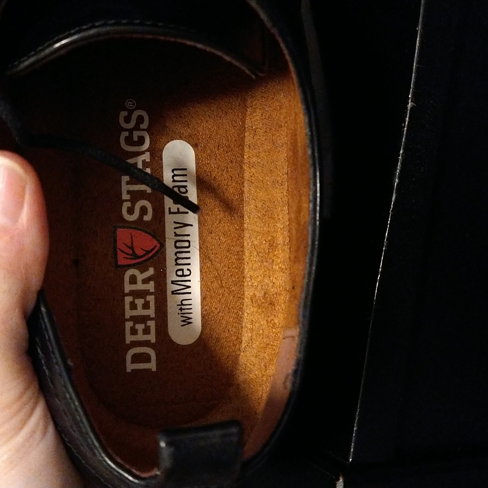 Deer Stag black dress shoes size 11 mens - Picture 5 of 7